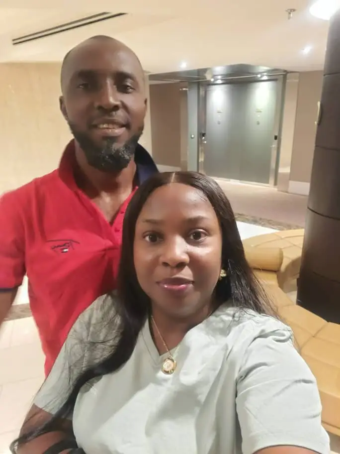 My lovely wife and I